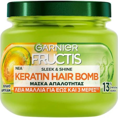Garnier Fructis Кератинова бомба для волосся проти неслухняного волосся Garnier Fructis Кератинова бомба для волосся 320 мл: ціни та характеристики
