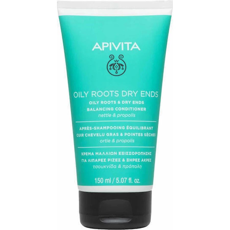 Apivita Oily Roots Сухі кінчики волосся відновлюючий/живильний кондиціонер для жирного волосся 150мл: ціни та характеристики