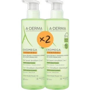 Гель для тіла A-Derma Exomega 2х500мл