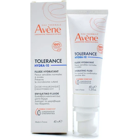 Eau Thermale Avène Tolerance Hydra-10 Крем для обличчя 48 годин проти почервоніння з гіалуроновою кислотою 40мл: ціни та характеристики