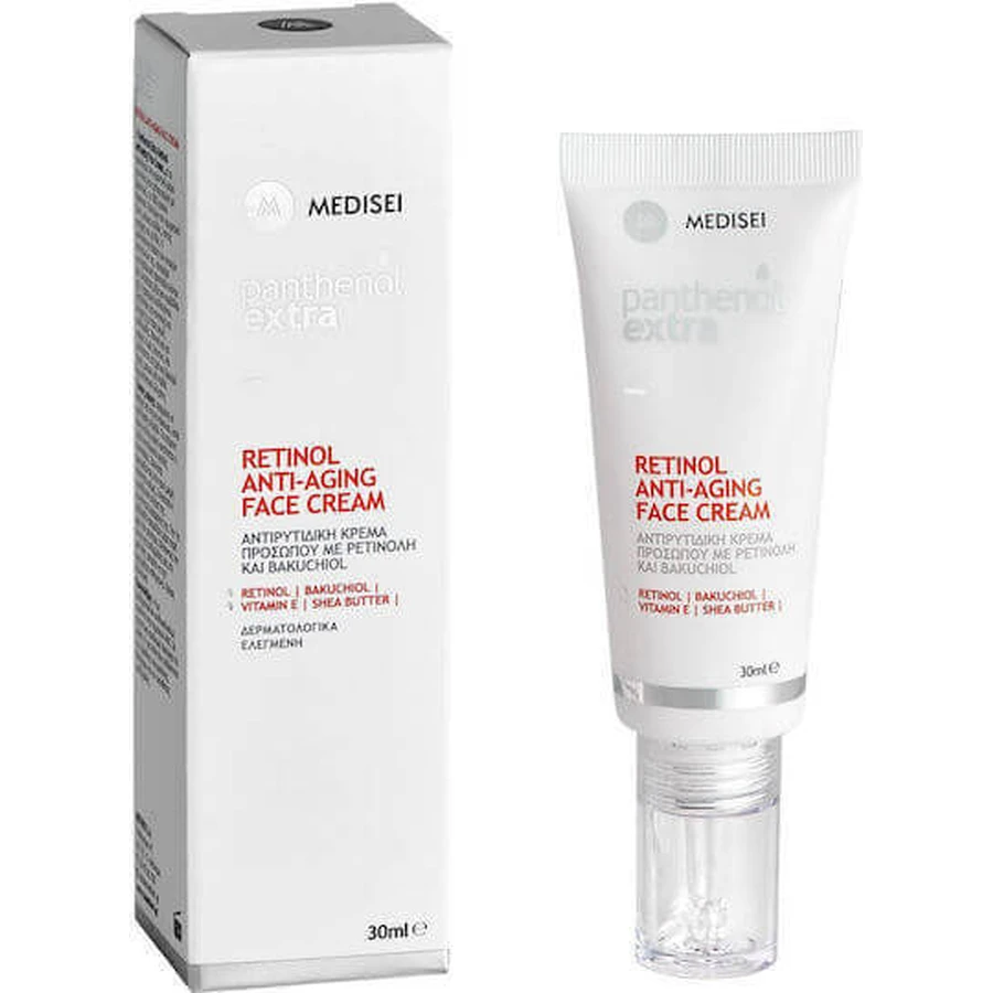 Medisei Panthenol Panthenol Extra Крем для обличчя проти зморшок проти недосконалостей з ретинолом та бакухіолом 30мл: ціни та характеристики
