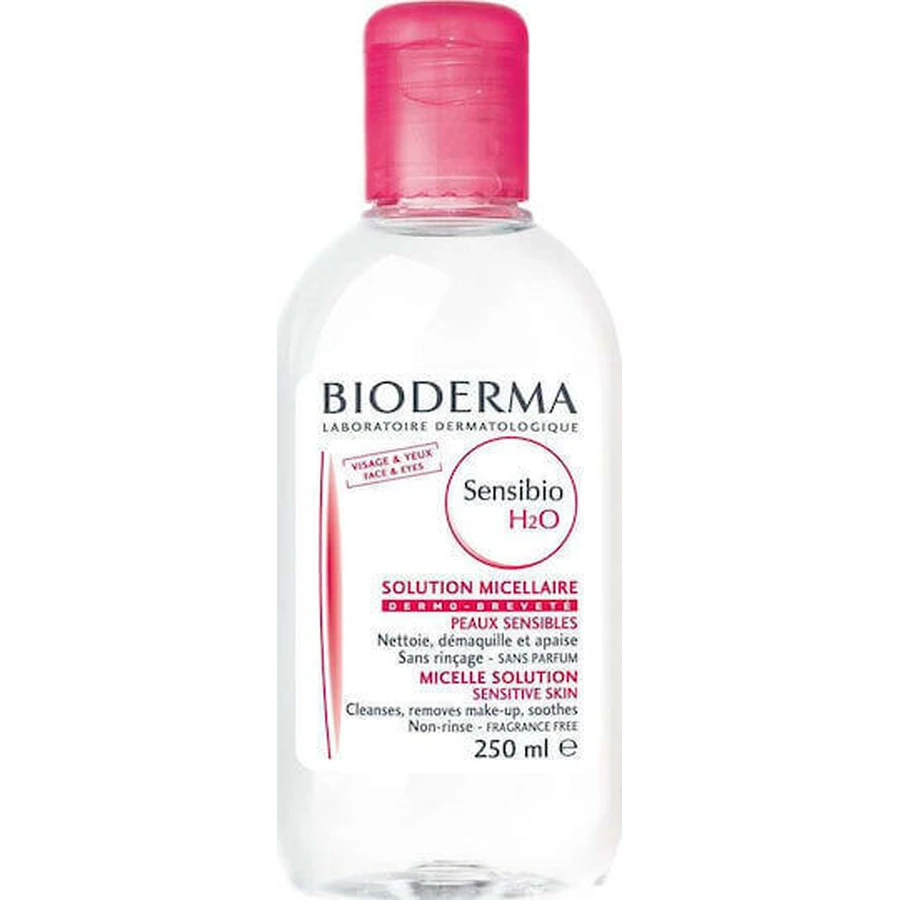Міцелярна вода для зняття макіяжу з обличчя та очей BioDerma Sensibio H2O Міцелярна вода для зняття макіяжу з обличчя та очей 250 мл: ціни та характеристики