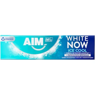 AIM White Now Ice Cool Mint отбеливающая зубная паста 75 мл