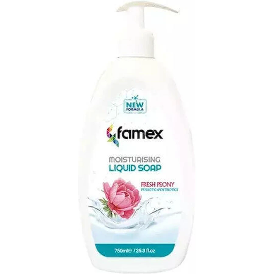 Famex Fresh Peony Soap cream Зволожуюче рідке мило 750мл: ціни та характеристики