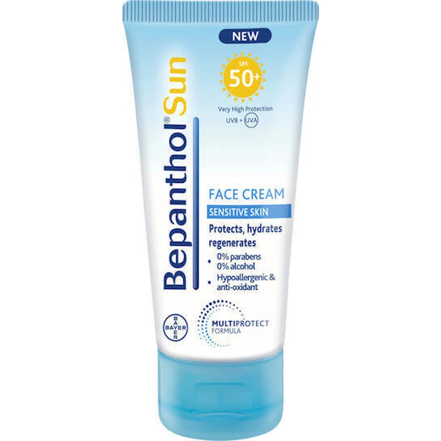 Сонцезахисний крем для обличчя Bepanthol Sun Cream Сонцезахисний крем для обличчя SPF50 50мл: ціни та характеристики