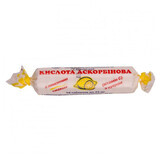 Кислота Аскорбиновая (витамин С) с сахаром с лимонным вкусом табл. 25 мг в этикете №10