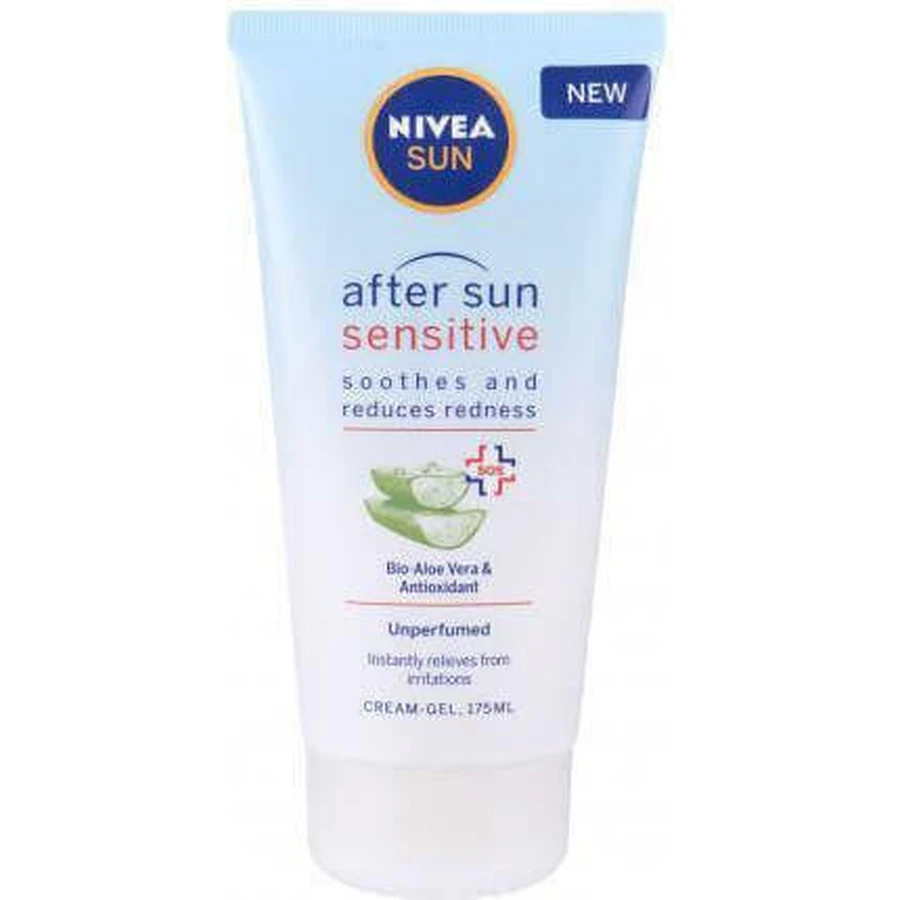 Гель для тіла Nivea Sensitive After Sun з алое вера та пантенолом 175 мл: ціни та характеристики