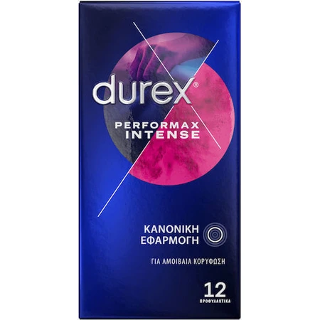 Дюрекс Пресерванти Performax Intense з затримкою та смужками 12шт: ціни та характеристики