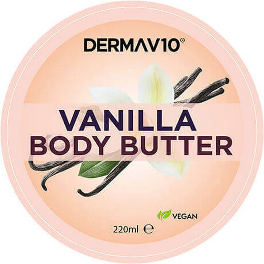 Derma V10 Vanilla Butter Body Увлажняющее масло для тела с ароматом ванили для нормальной и сухой кожи 220 мл: цены и характеристики