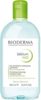 Міцелярна вода для зняття макіяжу з обличчя Bioderma Sebium H2O Міцелярна вода для зняття макіяжу для шкіри, схильної до акне 500 мл