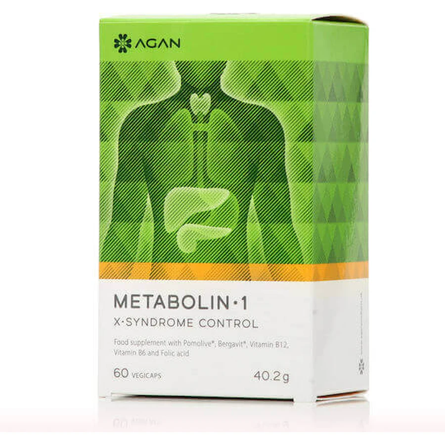 Agan Metabolin 1 X-Syndrome Control 250 мг с неароматизированным вкусом 60 растительных капсул: цены и характеристики