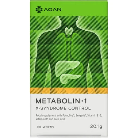 Agan Metabolin 1 X-Syndrome Control 250 мг с неароматизированным вкусом 60 растительных капсул: цены и характеристики