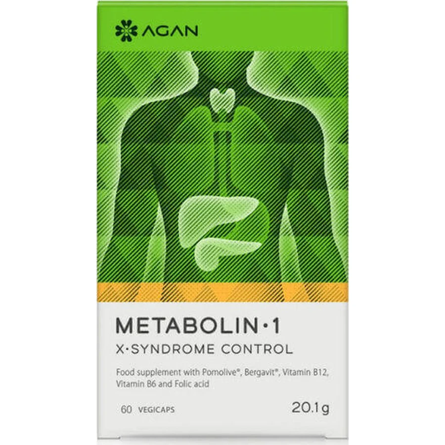 Agan Metabolin 1 X-Syndrome Control 250 мг с неароматизированным вкусом 60 растительных капсул: цены и характеристики