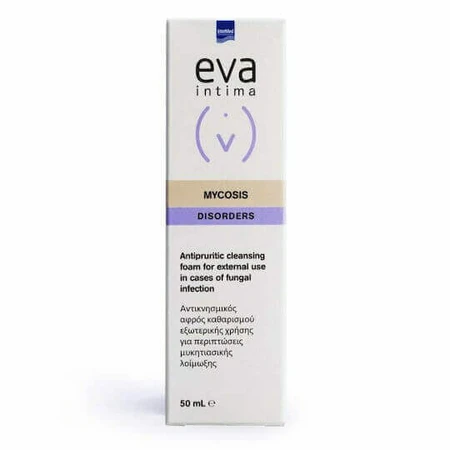 Пінка для вмивання InterMed Eva Intima при мікозах інтими, що очищає, 50 мл: ціни та характеристики