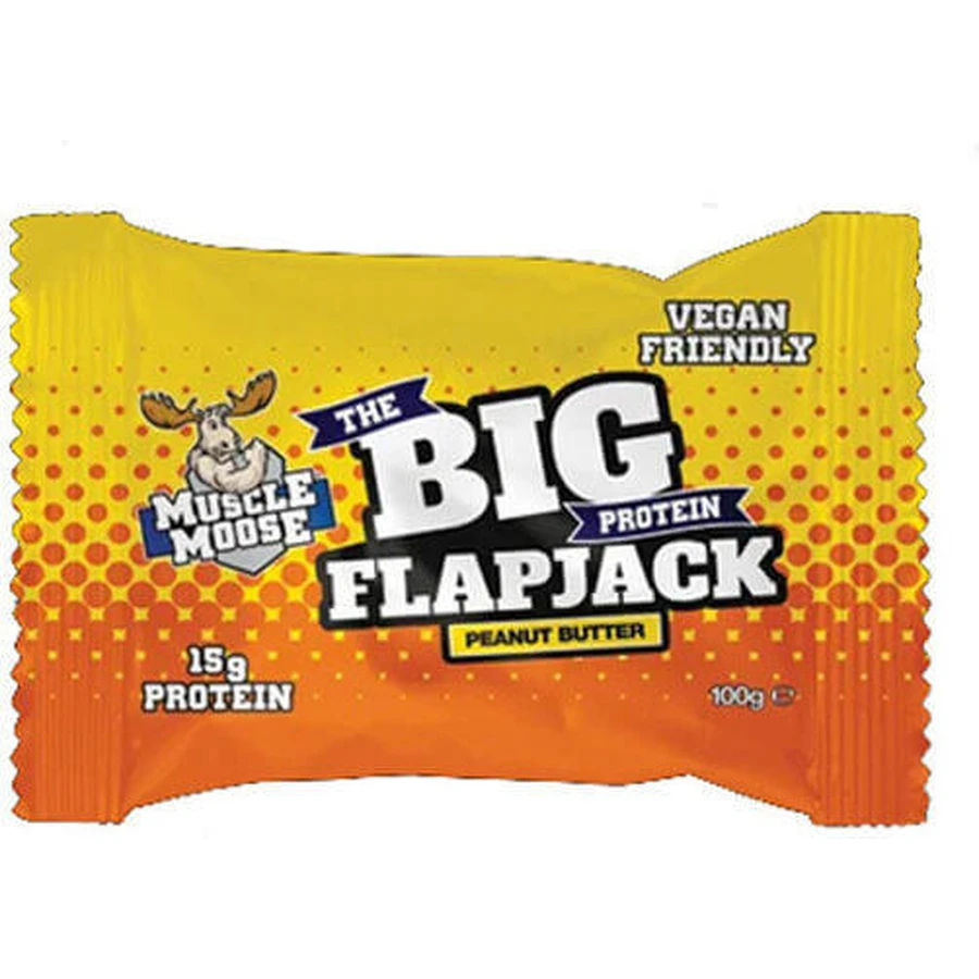 Muscle Moose The Big Protein Flapjack Оладьи Батон с 15 гр. протеина и вкусом арахисового масла 100 гр.: цены и характеристики