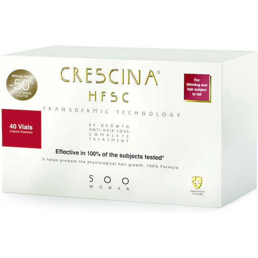 Labo Crescina Transdermic HFSC 500 Hair ампула від випадіння волосся для жінок 40х3,5мл: ціни та характеристики