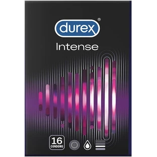 Durex Презервативы интенсивные с задержкой и полосками 16шт