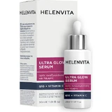 Зволожуюча та омолоджуюча сироватка для обличчя Helenvita Ultra Glow з вітаміном С для сяйва та ревіталізації 30 мл