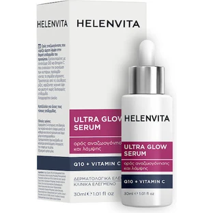 Helenvita Ultra Glow Увлажняющая и антивозрастная сыворотка для лица с витамином С для сияния и восстановления 30 мл