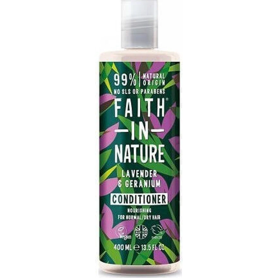 Faith in Nature Lavender & Geranium Normal To Hair Увлажняющий кондиционер для сухих волос 400 мл: цены и характеристики