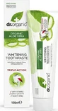 Відбілююча зубна паста Dr.Organic Aloe Vera для відбілювання та лікування карієсу 100 мл