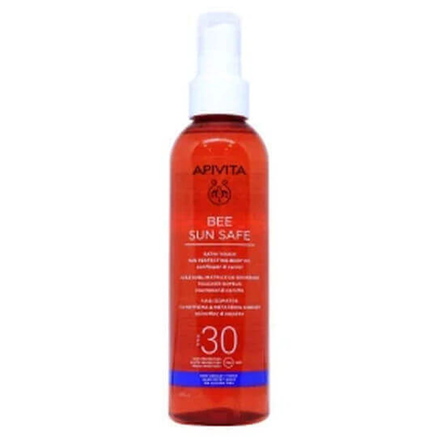 Apivita Bee Sun Safe Sunflower & Carrot Water Resistant Sun Protection Body Oil SPF30 Спрей для тела 200 мл: цены и характеристики