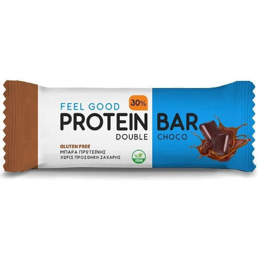 Протеиновый батончик Feel Good с 30% белка и вкусом двойного шоколада 60 гр.: цены и характеристики