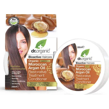 Dr.Organic Organic Moroccan Moroccan Argan Oil Восстанавливающий/питательный кондиционер для сухих волос 200 гр 200 мл: цены и характеристики