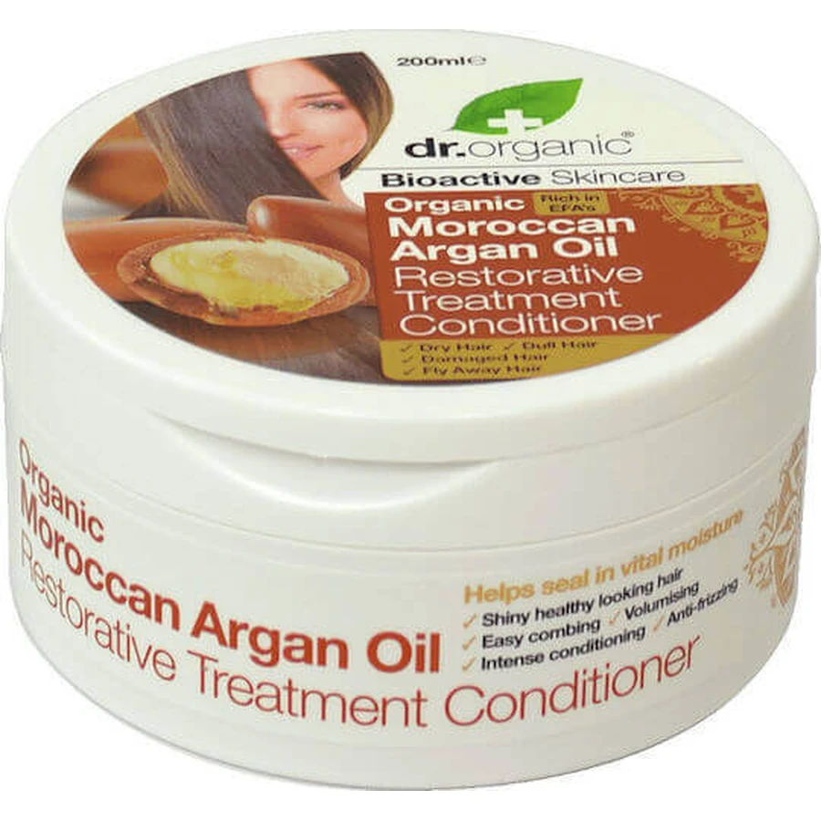 Dr.Organic Organic Moroccan Moroccan Argan Oil Восстанавливающий/питательный кондиционер для сухих волос 200 гр 200 мл: цены и характеристики