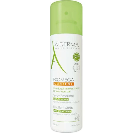 A-Derma Exomega Exomega Control Emollient Spray Увлажняющий регенерирующий лосьон для атопичной кожи 200 мл: цены и характеристики