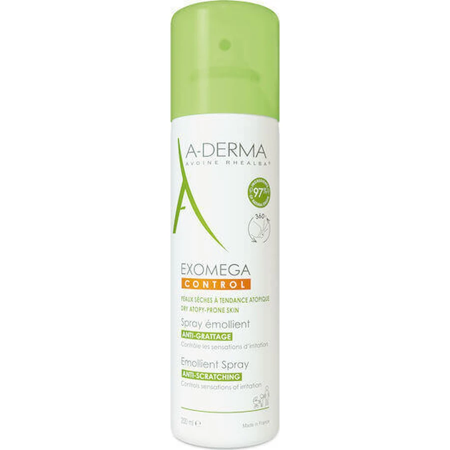 A-Derma Exomega Exomega Control Emollient Spray Увлажняющий регенерирующий лосьон для атопичной кожи 200 мл: цены и характеристики