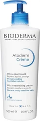 Bioderma Atoderm Creme Ultra-Nourishing Cream Normal To Dry Увлажняющий крем для тела с гиалуроновой кислотой для сухой и чувствительной кожи 500 мл