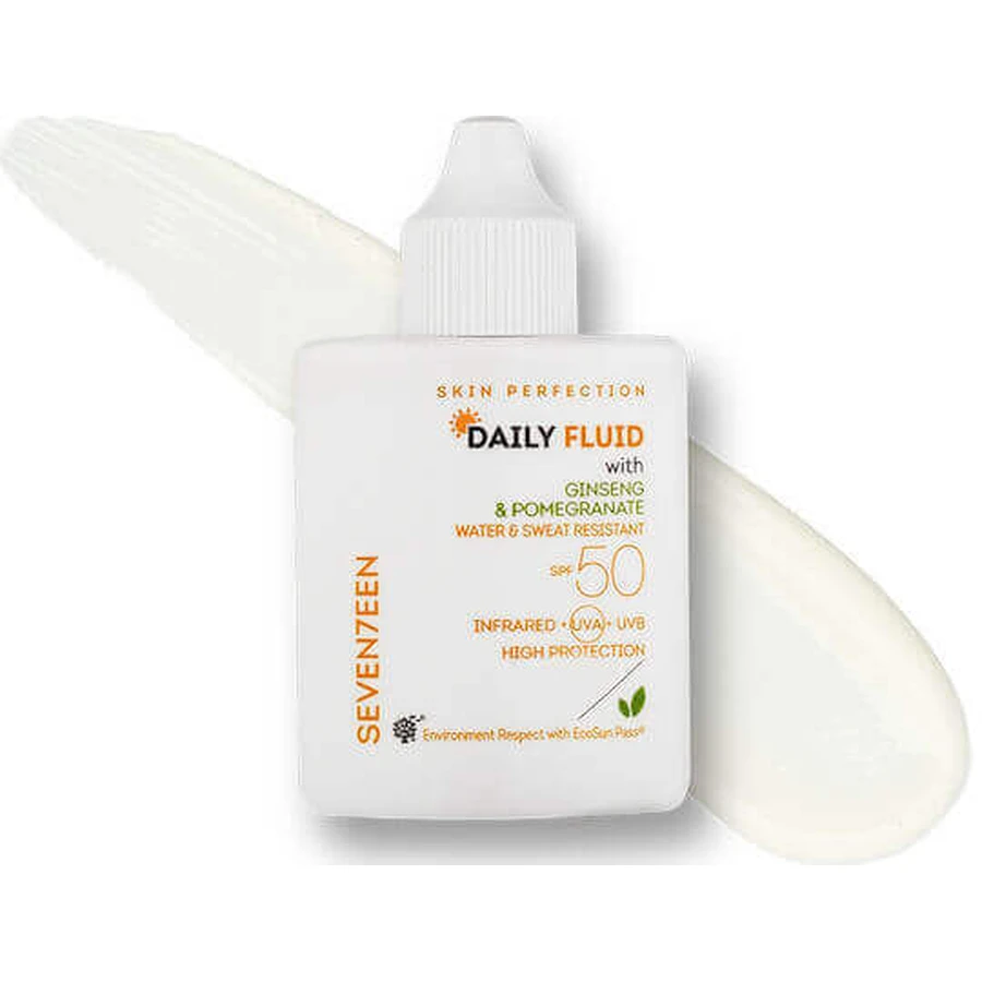 Seventeen Daily Fluid Водостойкий лосьон для лица SPF50 35 мл: цены и характеристики