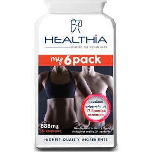 Healthia My 6Pack 688 мг со вкусом неароматизированного 90 капс