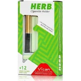 Vican Herb Держатель для сигарет золотой + 12 фильтров + золотой чехол для отказа от курения 12шт