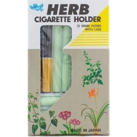 Vican Herb Держатель для сигарет золотой + 12 фильтров + золотой чехол для отказа от курения 12шт: цены и характеристики