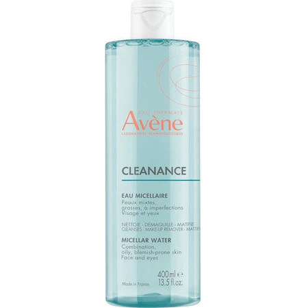 Міцелярна вода для зняття макіяжу з обличчя Eau Thermale Avène для шкіри, схильної до акне 400 мл: ціни та характеристики