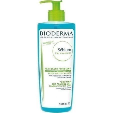 Bioderma Sebium Гель для лица для кожи, склонной к акне 500 мл: цены и характеристики