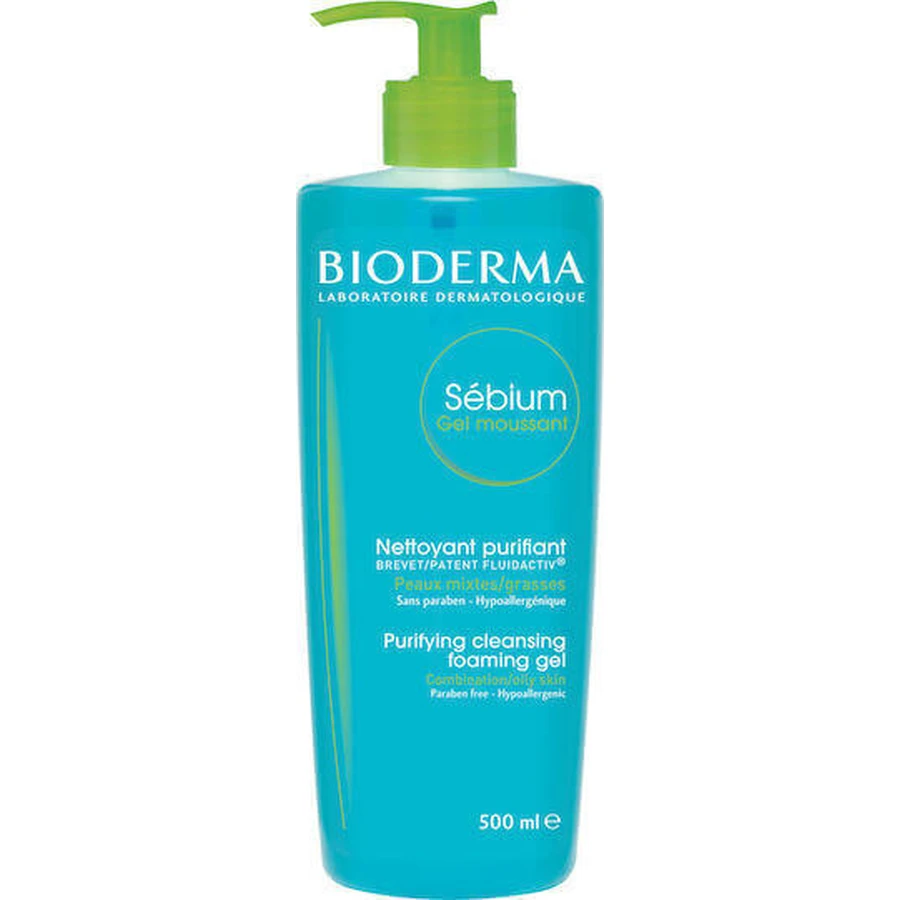 Bioderma Sebium Гель для лица для кожи, склонной к акне 500 мл: цены и характеристики