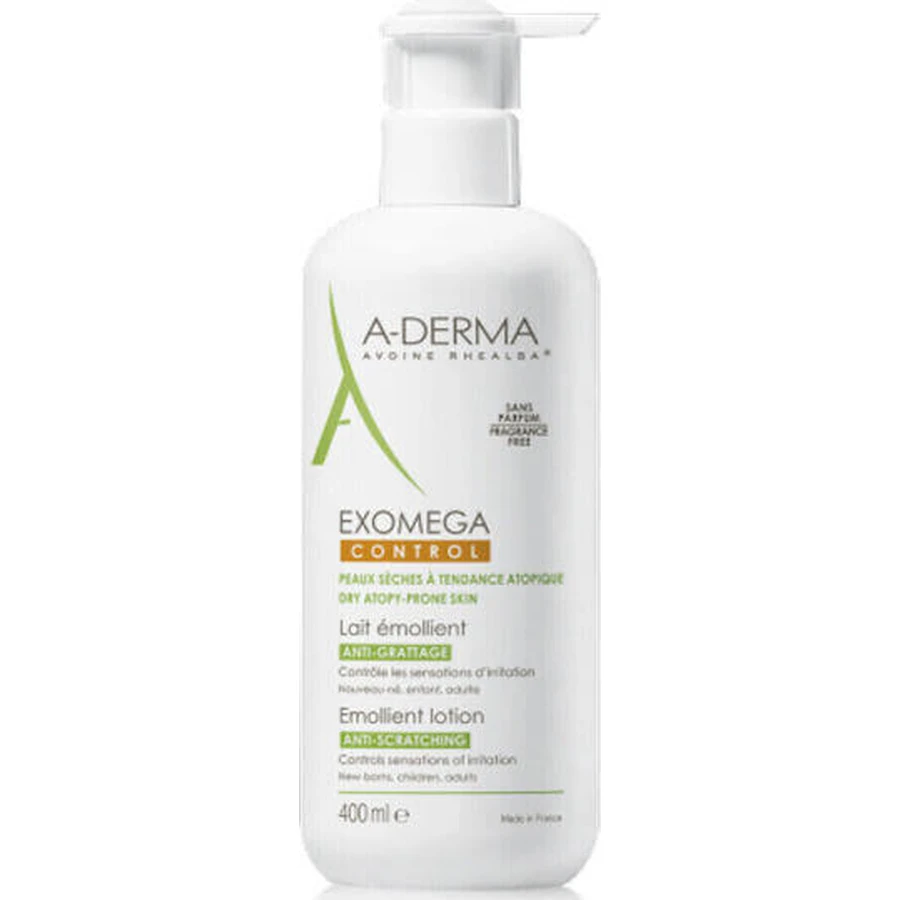 A-Derma Exomega Exomega Control Emollient Lotion Зволожуючий відновлюючий кондиціонер для атопічної шкіри 400мл: ціни та характеристики