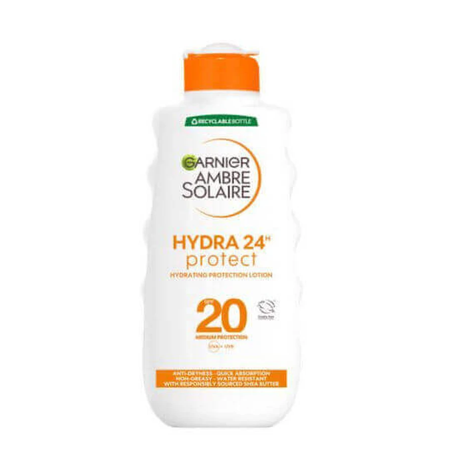 Garnier Ambre Solaire Высокозащитный водостойкий солнцезащитный крем для тела SPF20 200 мл: цены и характеристики