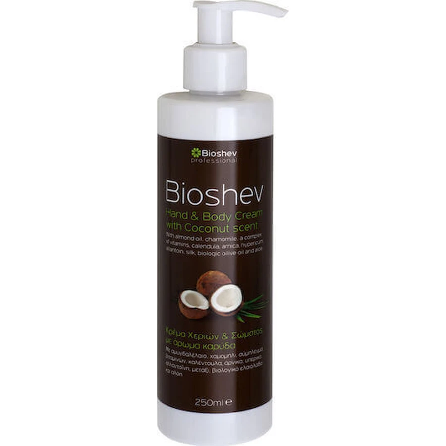 Bioshev Professional Увлажняющий крем для тела с ароматом кокоса для сухой/очень сухой кожи 250 мл: цены и характеристики