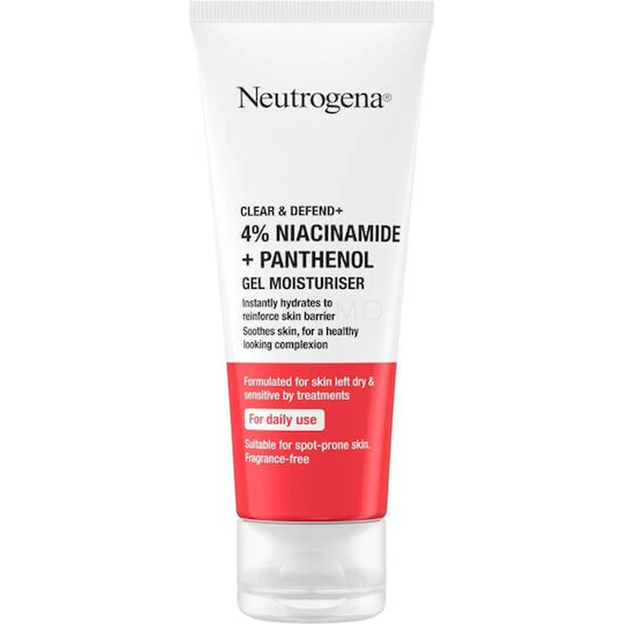 Neutrogena Clear & Defend+ Денний зволожуючий гель для обличчя проти пігментних плям з ніацинамідом і пантенолом 50 мл: ціни та характеристики