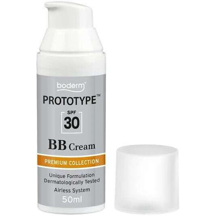 Зволожуючий крем для обличчя SPF30 з гіалуроновою кислотою та ніацинамідом Boderm Prototype BB для боротьби з пігментними плямами 50 мл: ціни та характеристики