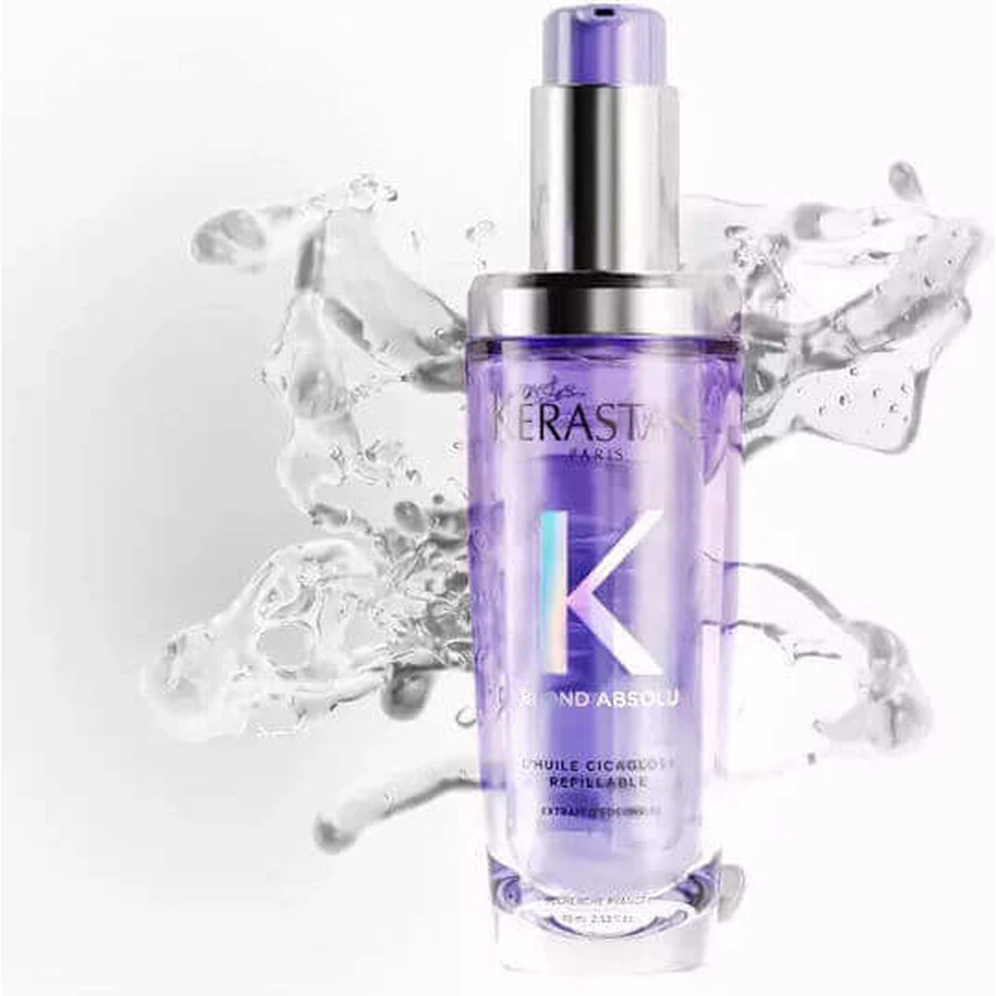Kérastase Blond Absolu L'Ηuile Cicagloss Олія для сухого волосся для підтримки кольору 75 мл, що багаторазово використовується, Kérastase Blond Absolu L'Ηuile Cicagloss: ціни та характеристики