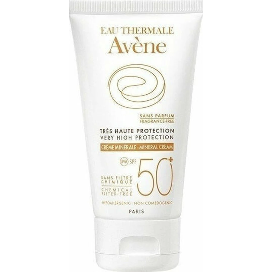 Eau Thermale Avène Mineral Минеральный солнцезащитный крем для лица SPF50+ 50 мл: цены и характеристики