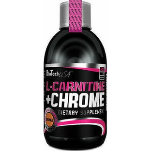 Biotech USA L-Carnitine + Chromium с карнитином и апельсиновым вкусом 500 мл