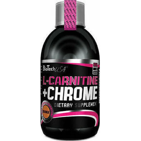 Biotech USA L-Carnitine + Chromium с карнитином и апельсиновым вкусом 500 мл: цены и характеристики