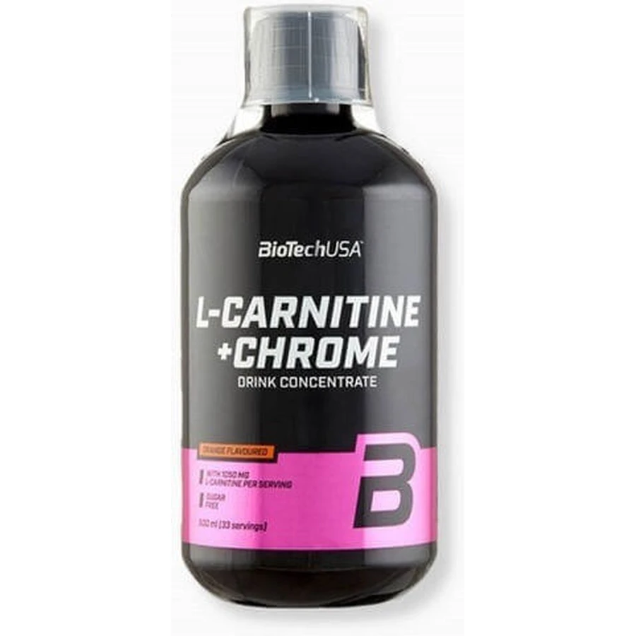 Biotech USA L-Carnitine + Chromium с карнитином и апельсиновым вкусом 500 мл: цены и характеристики