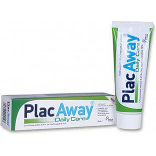 PlacAway Зубна паста для щоденного догляду проти зубного нальоту та пародонтиту з екстрактом цитрусового амарису 0,35% та розчином гідроксиапатиту 10% 75мл